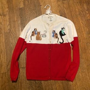 Potpourri cat cardigan size small